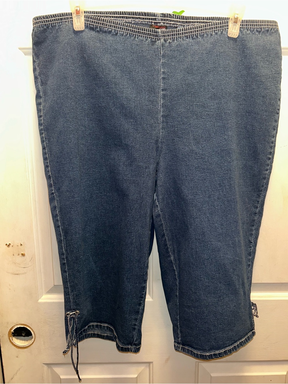 Classic Dark Blue Denim Bermuda Shorts